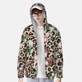thumbnail image 2 of Balery Leopard Dots Sudadera ligera de manga larga con capucha y protección solar UPF 50+ para hombre y mujer, ideal para pesca y running-X-Large, 2 of 7
