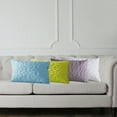 thumbnail image 4 of Set of 2 Throw Pillow Covers Floral Quilted, 12 x 20 Inch (Grey), 4 of 7