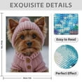 thumbnail image 3 of Diamond Art Kit for Adults, Yorkie In Cozy Pink Sweater Diamond Painting for Adults Beginners, DIY Diamond Art Painting Kits, 5D Diamond Painting Crafts for Home Decor 12x16 Frameless, 3 of 7