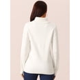 thumbnail image 4 of DARING DIVA High Neck Long Sleeve Casual Sweater Warm Pullover M Apricot, 4 of 5