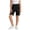 Black, variant on MGDXOX Girls Elastic Waist Lightweight Denim Bermuda Shorts Loose Casual Roll Cuff Hem Durable Bottoms for Summer Daily Streetwear and Kids Outdoor Play Blue 4 Years