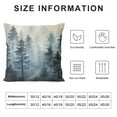 thumbnail image 5 of Nawypu  Throw Pillow Cover Watercolor Foggy Tree Misty Mountain Wild Outdoor Landscape Nature Decor Lumbar Pillow Case Cushion for Sofa Couch Bed Standard, 5 of 5