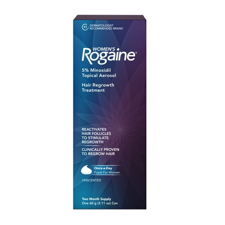 Women S Rogaine 5 Minoxidil Foam For Hair Regrowth 2 Month