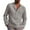 Gray, variant on YYDGH Button Down Shirt for Men Summer Casual Cotton Linen Solid Color Long Sleeve Loose Fit Stand Collar Shirts