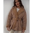 thumbnail image 3 of Womens Jacket Fleece Lapel Coat (M, Black), 3 of 6
