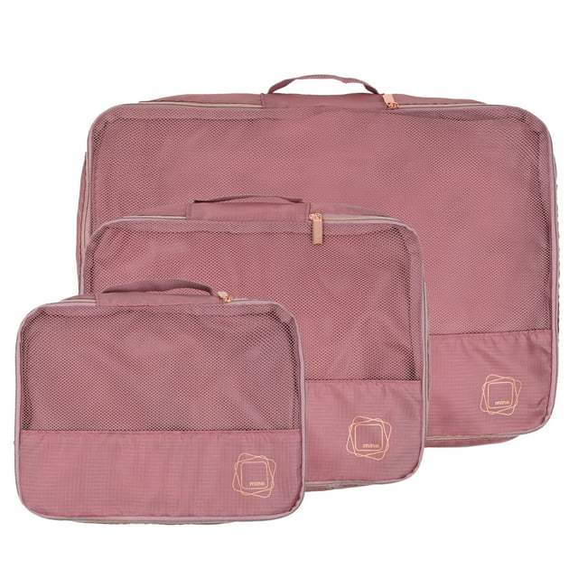 Mine, Set of 3 Packing Cubes, Blush