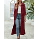 thumbnail image 1 of Robe chemise à manches longues en coton et lin pour femmes, chemise boutonnée à revers, été, 2024, 1 of 4
