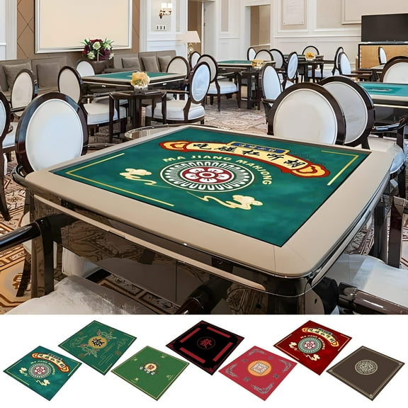 Isvgxsz 2024 New Clearance Mothers Day Gifts Mahjong Mat Reduction Mahjongg Table Mat Mahjong Accessories Tablecloth Game Poker Domino Game Game Mat for Card Board and Tile Games 70X70Cm