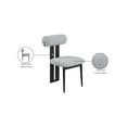 thumbnail image 2 of Meridian Furniture Dario Grey Boucle Fabric Dining Chair (Set of 2), 2 of 8