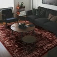 thumbnail image 7 of Cydiria Vintage Boho Traditional Oriental Faux Wool Area Rug,4' x 6', Red, 7 of 7