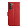 thumbnail image 3 of SaniMore for Samsung Galaxy S23 (6.6" 2023) Wallet Case with Wrist Strap Magnetic Clasp, Card Slots PU Leather Skin Shockproof TPU Inner Anti-drop Flip Stand Business Shell Wear-resistant - Red, 3 of 9