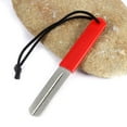 thumbnail image 4 of Graflsoa Double-Groove Red Diamond Fly Fishing Hook Sharpener - 2-Sided File with Comfort Plastic Grip, Rounded Tip, Wrist Lanyard Loop - Essential Tackle Bag Tool for Honing Hook Points & Bottoms,, 4 of 5