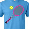 thumbnail image 4 of Inktastic Pink Tennis Racket and Ball T-Shirt, 4 of 5