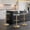 Gold, variant on Clear Acrylic Bar Stools set of 3 , 360° Swivel Height Adjustable Bar Chairs with Backrest, for Kitchen Island, Bar, Cafe ( Gold )