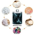 thumbnail image 6 of Yayeee 2 Pack Qtip Holder Bathroom Cotton Swab Canister with Lid Clear Dispenser Set, Lightning Pattern, 6 of 6