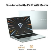 ASUS Vivobook 15.6” FHD PC Laptop, Intel i3-N305, 8GB, 256GB, Windows 11, Green Grey, E1504GA-WS34