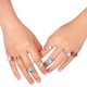 thumbnail image 5 of FELTECHELECTR 36 anillos de diamantes de imitación para niños, juguetes de vestir, anillos decorativos para niñas (estilo aleatorio), 5 of 6