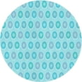 thumbnail image 1 of Ahgly Tapis Rond Lavable en Machine Intérieur Transitionnel Bleu Diamant Bleu, 6 Pieds Rond, 1 of 7