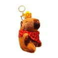 thumbnail image 5 of Almencla Capybara Plush Toy Keychain Car Keychain Plush Toy Gift Unique Women Bag Accessories Handbag Keyring for Family Women Friends with hat, 5 of 8
