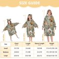 thumbnail image 3 of Wearable Blanket with Sleeves and Pocket Oversized Hooded Sweatshirt 3-14 YR Pastel Vintage Floral S, 3 of 7