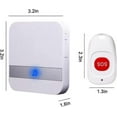thumbnail image 2 of Home Alert Wireless Patient Elderly Personal Alarm System Plug Version And Emergency Call Button(1 to 1), 2 of 5