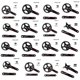 thumbnail image 4 of Platos y bielas de bicicleta con orificios cuadrados de 104BCD, 170 mm y 175 mm, 4 of 5