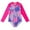 Pink 1, variant on YTDSCS 4-12Y Girls Long Sleeve One-Piece Swimsuit for Kids Toddler Beach Swimming Bathing Suit Zip Printed Swimwear