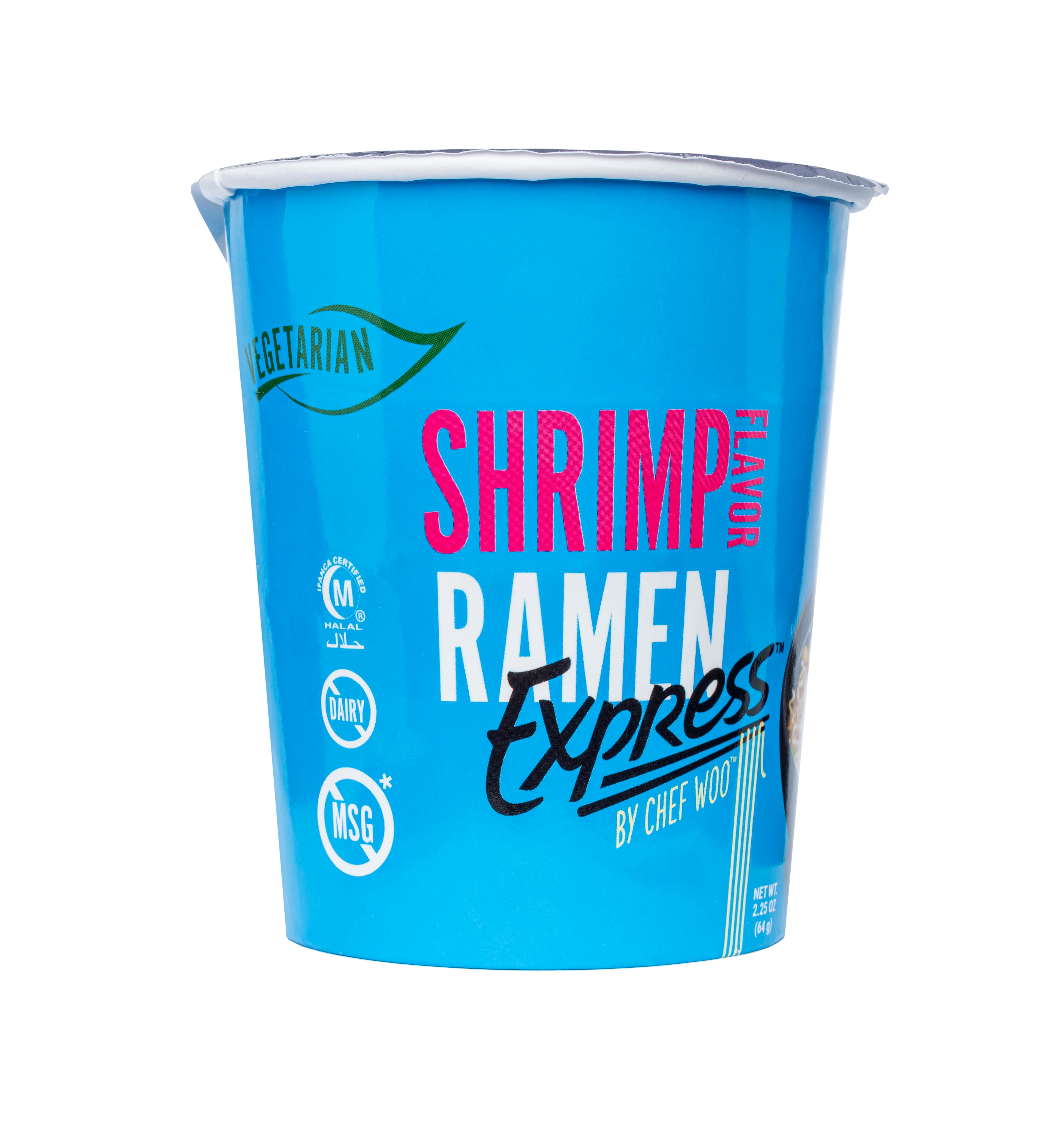 Ramen Express by Chef Woo Shrimp Flavored Ramen Noodles, 2.25 oz