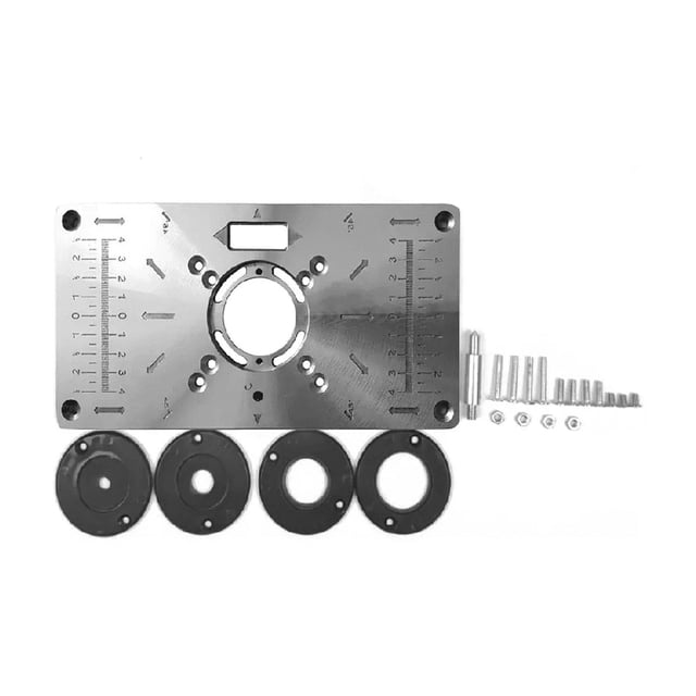 Mesa Router Multifuncional Inserto Placa Carpintería Gris