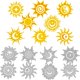 thumbnail image 1 of Troqueles de corte de metal con forma de sol, luna y estrella para la creación de tarjetas, plantillas de troquelado y estampado., 1 of 9