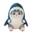 thumbnail image 5 of Creative funny shark cat doll blue cat plush toy gift doll claw machine, 5 of 5