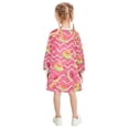 thumbnail image 3 of Girls' long-sleeved dress Watermelon Girls' A-line dress with ribbed cuffs Soft and comfortable, 3 of 6