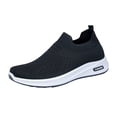 thumbnail image 4 of Mepaouo Mens Walking Shoes Lightweight Mesh Running Slip on Fashion Tennis Sneakers Knit Casual Flats, 4 of 5