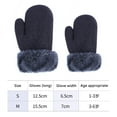 thumbnail image 6 of hirigin Kid Baby Winter Ski Gloves, Plush Knitting Patchwork Thicken Warm Mitten Outdoor Windproof Gloves, 6 of 8