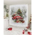 thumbnail image 3 of Christmas Shower Curtain, Red Truck Xmas Tree Snowflake Waterproof Washable Boho Funny Cute Shower Curtains Set for Bathroom Farmhouse Bathtubs Decor with Hook, 72"Wx84"L, 3 of 7