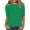Green, variant on Women's Plus Size Half Sleeve T-Shirt, Solid Color Round Neck Lightweight Basic Top, Casual Summer Tee for Everyday Comfort, Layering, and Simple Style Brown XXXL