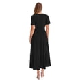 thumbnail image 3 of PRETTYGARDEN Women's Tiered Maxi Dress with Short Sleeves, Sizes S-XXL, 3 of 6