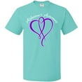 thumbnail image 3 of Inktastic Alzheimer's Awareness Purple Ribbon Heart T-Shirt, 3 of 5