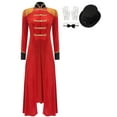 thumbnail image 3 of vastwit Women Medieval Circus Ringmaster Outfit Magician Jacket Lion Tamer Tuxedo Tailcoat Red A XXL, 3 of 7