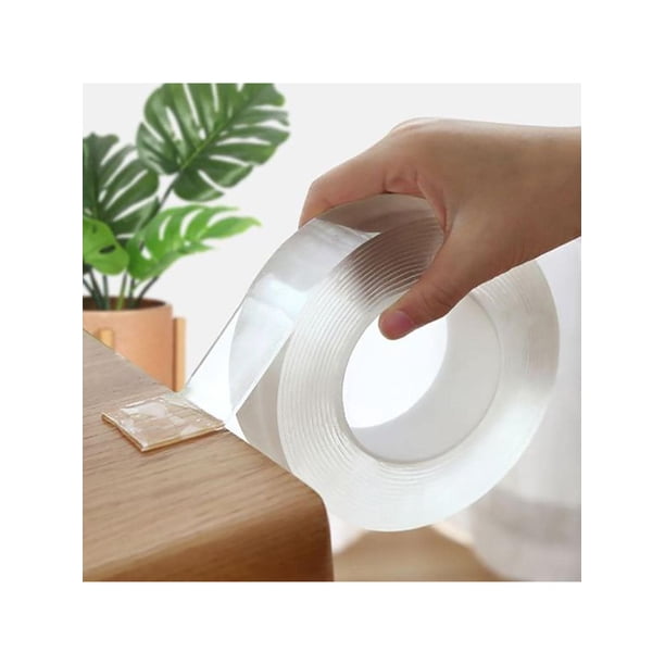 1pcs 1/2/3/5M Nano Tape Double Sided Tape Transparent Reusable Waterproof Adhesive Tapes Cleanable Kitchen Bathroom Supplies Tapes