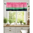 thumbnail image 2 of Valances for Windows Valance Rod Pocket Light Filtering Short Window Treatments Curtains for Kitchen Bathroom Living Room Bedroom, 1 Panel, 54 x 18 Inch, 2 of 7