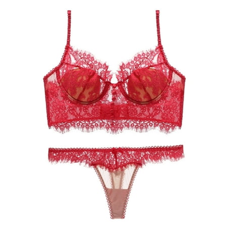 

Cathalem Men Underwear Briefs Cotton 2022 Women Thin Cup Lace Colorblock Bra Set Shaped Push Up Underwear Lacing Beads Set Underwear Red X-Large