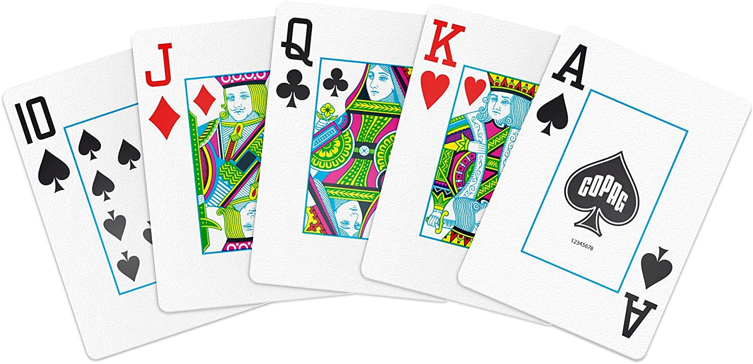 Copag Elite 100% Plastic Playing Cards, Poker Size (Standard) Jumbo Index Single Deck (12 Pack)