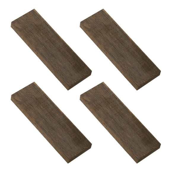 Uxcell 4 Pcs Hardwood Lumber Natural Exotic Woods for DIY Crafts, Khaki