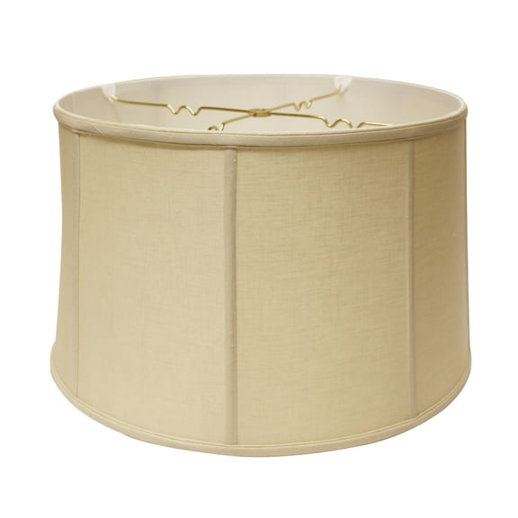 Slant Retro Drum Softback Lampshade with Washer Fitter, Tan