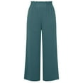 thumbnail image 6 of POROPL Wide Leg Pants for Women Palazzo Summer Beach High Waisted Flowy Pants with Pockets, 6 of 7