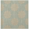 thumbnail image 5 of SAFAVIEH Soho Maui Geometric Wool Area Rug, Turquoise/Yellow, 2' x 3', 5 of 6