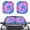 Tie Dye, variant on Bulopur Funny Cat Car Windshield Sun Shade Block UV Rays Vehicle Sun Shade Windshield Keep Your Vehicle Cool Window Sun Blocker for Car Exterior Decorative Accessory for Most Cars