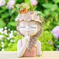 thumbnail image 4 of 4PCS Small Fairy Succulent Plant Pot Kit with Drainage Hole, 4 of 5