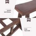thumbnail image 2 of ColoMX Taburete de madera maciza, taburete de banco, taburetes de madera para pies, taburete de madera, taburete de madera para cama alta, taburete, silla, 2 of 8